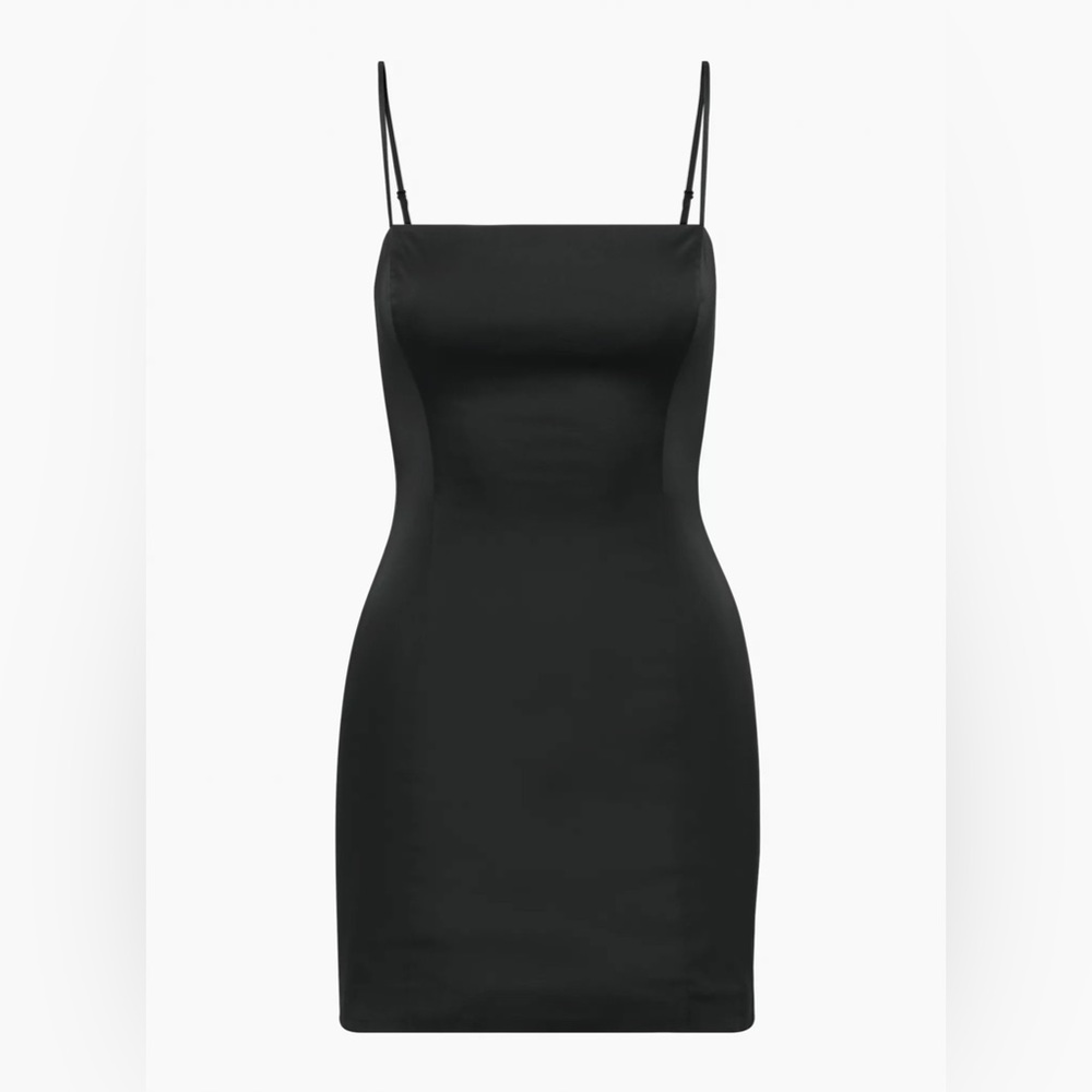 Sunday Best Black Shimmer Mini Dress
